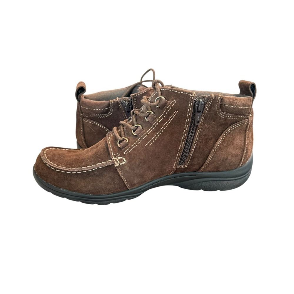 Earth Origins Diane Ankle Boot Brown Suede Size 9.5 Hiking Walking EUC - Picture 15 of 15